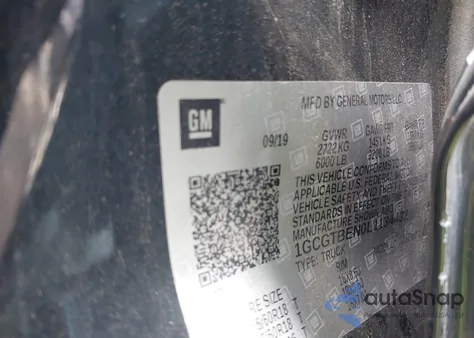 2020 Chevrolet Colorado 4Wd Short Box Wt z USA, uszkodzony, nr VIN 1GCGTBEN0L1134432